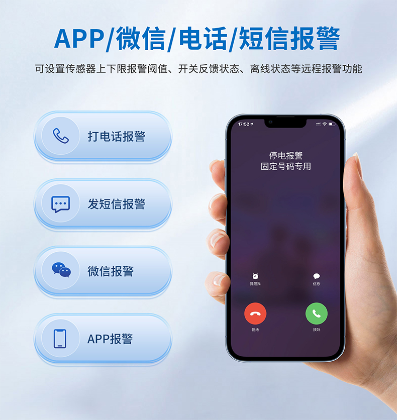 多方式報(bào)警基礎，及時(shí)處理報(bào)警