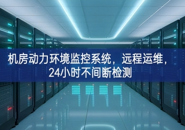 機(jī)房動力環(huán)境監(jiān)控系統(tǒng)，遠(yuǎn)程運(yùn)維活動上，24小時不間斷檢測