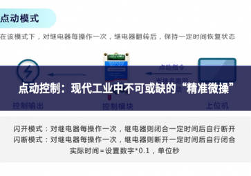 點動控制：現(xiàn)代工業(yè)中不可或缺的“精準微操”